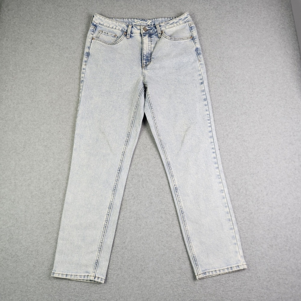 Seven7 Jeans Womens 6 Blue Denim Mid Rise Streetwear Grunge Slim Straight Leg